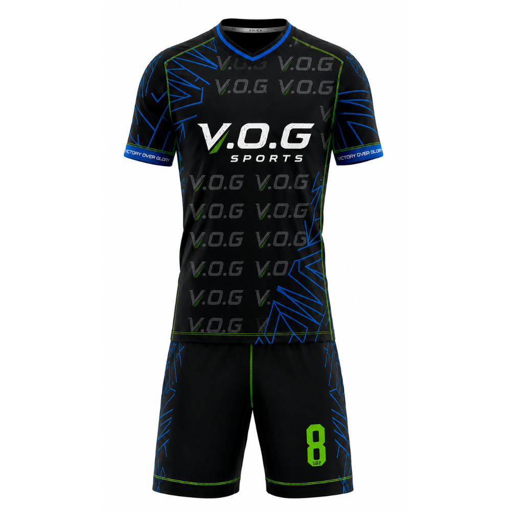 V.O.G 일렉트릭 블루 타이포그래피 세트 (챠콜/블루)