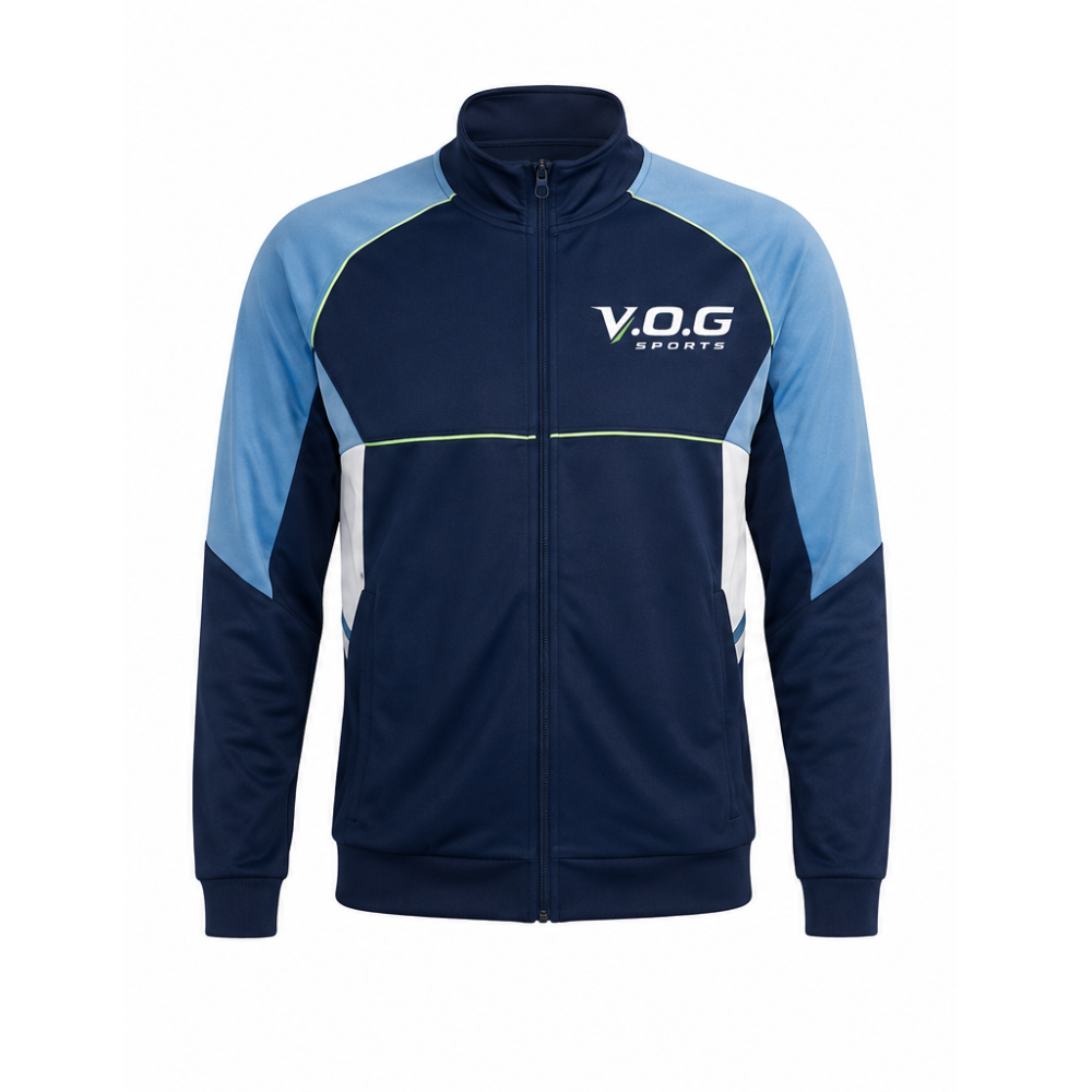 V.O.G 프리미엄 블록 배색 트레이닝 자켓