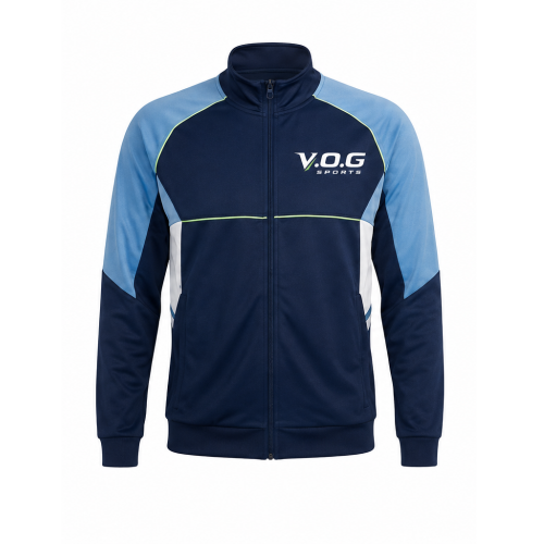 V.O.G 프리미엄 블록 배색 트레이닝 자켓