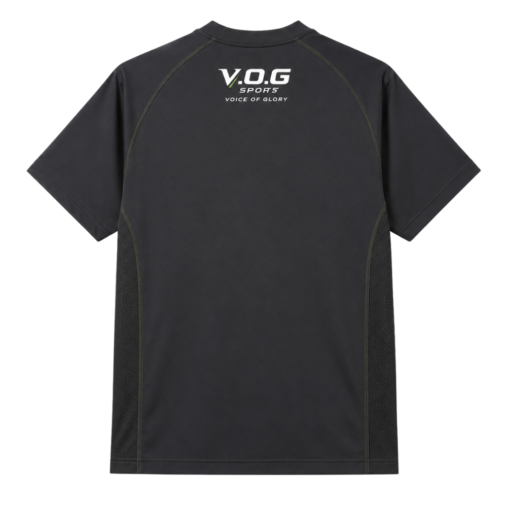 V.O.G 프리미엄 테크 하이브리드 메시 반팔 티셔츠 (챠콜)